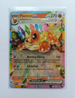 Pokemon TCG - Flareon EX 014/131 Card Prismatic Evolutions S & V - Image 1