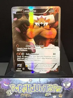 Pokemon Card Landorus BW43 Black & White Promo Holo Light Play - Image 1