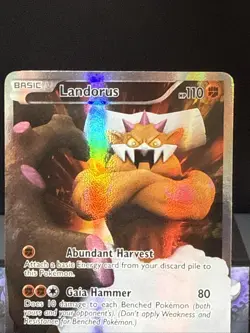 Pokemon Card Landorus BW43 Black & White Promo Holo Light Play - Image 2