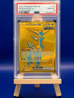 Iron Leaves ex #176 Hyper Rare Graded Pokemon Card - Grade PSA 10 - Image 1