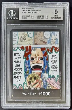 BGS 9 One Piece Don Card Alt Art - English - Kingdoms of Intigue - Graded - Image 1