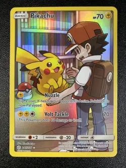 Pokemon Card - Pikachu Cosmic Eclipse 241/236 Secret Rare SM Sun & Moon Full Art - Image 3