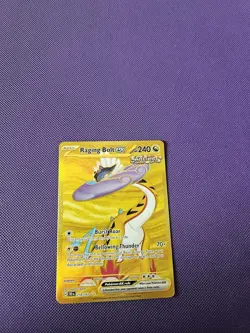 Pokemon TCG Raging Bolt EX Hyper Rare Gold Card 218/162 Sv05: Temporal Forces NM - Image 1