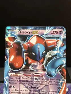 Pokemon Card Deoxys EX BW82 Black Star Promo Ultra Rare Holo Light Play - Image 2