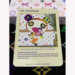 Louis Vuitton Takashi Murakami Aya -Childhood- Trading Card 036/R - Image 1