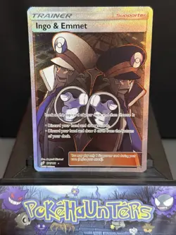 Pokemon Card Ingo & Emmet 176/181 Full Art Trainer Team Up Light Play - Image 1
