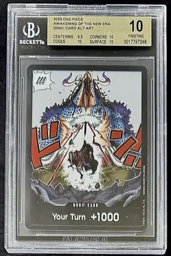 BGS 10 One Piece Don Card - English - Awakening of the New Era - Graded - Image 1