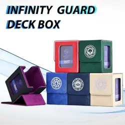 Card Deck Box for MTG with Commander Display for 100+ Double Sleeved Cards, Magn - Image 2