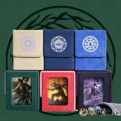 Card Deck Box for MTG with Commander Display for 100+ Double Sleeved Cards, Magn - Image 3