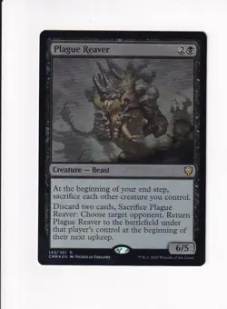 Vintage Magic The Gathering MTG FOIL 2020 PLAGUE REAVER 143/361 (Sh) - Image 1