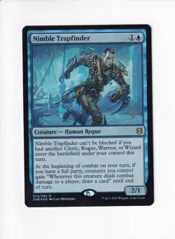 Vintage Magic The Gathering MTG STAMPED FOIL 2020 NIMBLE TRAPFINDER 072/280 (Sh) - Image 1