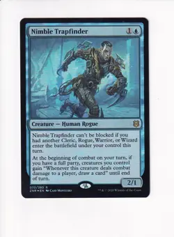 Vintage Magic The Gathering MTG FOIL 2020 NIMBLE TRAPFINDER 072/280 (Sh) - Image 1
