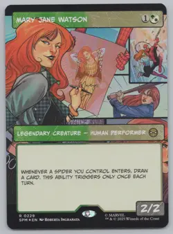 MTG - FOIL Mary Jane Watson (Borderless) - Spider-Man (SPM) -r492 - Image 1