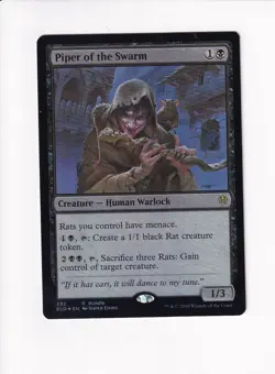 Vintage Magic The Gathering MTG FOIL 2019 PIPER OF THE SWARM 392 (Sh) - Image 1