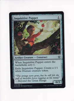 Vintage Magic The Gathering MTG FOIL 2019 INQUISITIVE PUPPET 223/269 (Sh) - Image 1