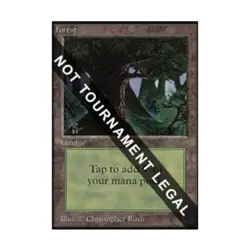 WOTC MtG Collector's Ed Forest (C) (CE) (L) VG - Image 1