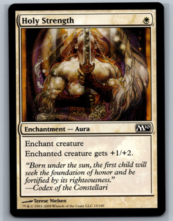 MTG Magic 2010 4x Holy Strength #15/249 TCG CCG M10 Playset - Image 1