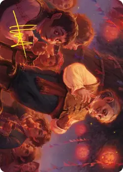 MTG LotR Art Series - Bilbo, Retired Burglar (14/81) (Stamped) - Image 1