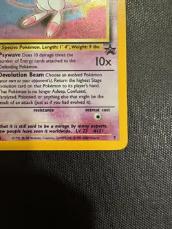 Mew #9 WoTC Black Star Promo Holo Foil Rare Pokemon TCG - Image 4