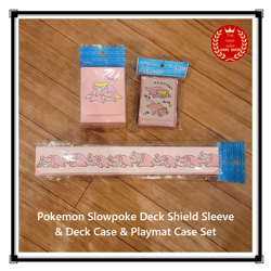 Pokemon Slowpoke Deck Shield Sleeve & Deck Case & Playmat Case Set Japan New - Image 1