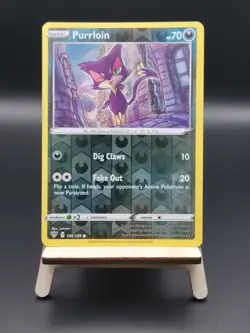 Purrloin - 106/189 - Reverse Holo - Pokemon Sword & Shield: Darkness Ablaze - Image 1