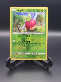 Applin - 021/192 - Reverse Holo - Pokemon Sword & Shield: Rebel Clash - Image 1