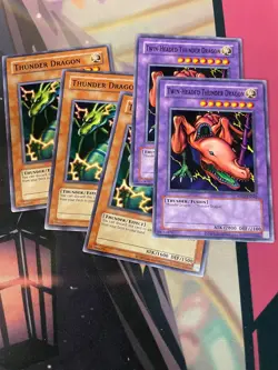 YUGIOH - THUNDER DRAGON X3 + TWIN HEADED - RP01 - NM - COMMON - Image 1