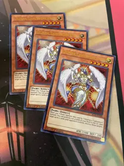 YUGIOH - CELESTIA LIGHTSWORN ANGEL X3 - ULTRA RARE - BLLR - 1ST ED - NM - Image 1