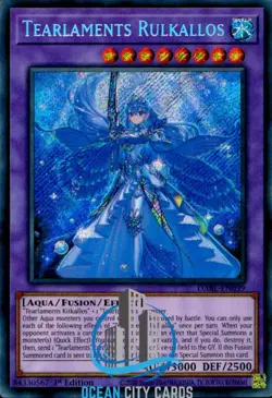 Yugioh Tearlaments Rulkallos Darkwing Blast DABL-EN039 1st Ed Secret Rare - Image 1