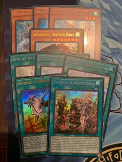 yugioh! adventure core, Water Enchantress, Rite Of Arameis, 10 Cards - Image 1