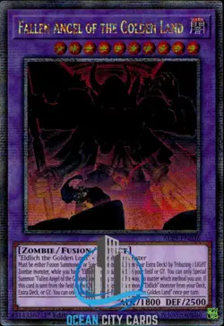 Yugioh ALIN-EN036 Fallen Angel of the Golden Land Quarter Century Rare - Image 1