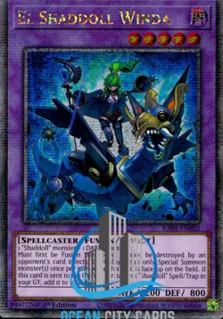 Yugioh RA04-EN052 El Shaddoll Winda Quarter Century Secret Rare 1st edition - Image 1