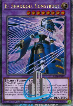 Yugioh El Shaddoll Construct Quarter Century secret Rare RA04-EN229 1st Ed Alt - Image 3
