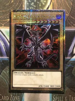 * RED-EYES BLACK DRAGON * ALTERNATE ART QUARTER CENTURY RA03-EN081 MGED YUGIOH! - Image 1