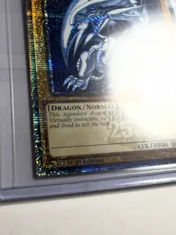 Yugioh! Blue-Eyes White Dragon MP24-EN001 Quarter Century Secret Rare 1st NM - Image 2