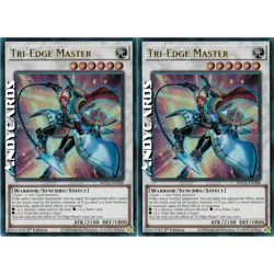 TRI-EDGE MASTER 2x • (Maestro Tri-Lama) • Ultra R • MP25 EN288 • 1Ed • Yugioh! - Image 1
