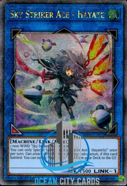 Yugioh Sky Striker Ace - Hayate Alt Art 1st Ed Quarter Century RA04-EN073 - Image 1