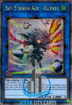 Yugioh Sky Striker Ace - Hayate Alt Art 1st Ed Quarter Century RA04-EN073 - Image 3