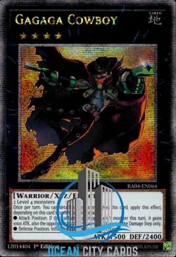 Yugioh Gagaga Cowboy RA04-EN064 Quarter Century Rare 1st Edition - Image 1