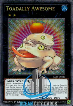 Yugioh Toadally Awesome RA03-EN040 Quarter Century Rare Yugioh Card 1st Edition - Image 1