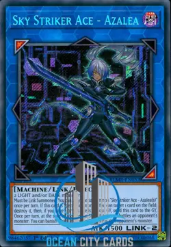 Yugioh Sky Striker Ace - Azalea Secret Rare 1st Edition BLMR-EN052 - Image 3