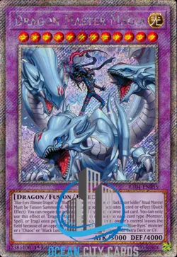 Yugioh Dragon Master Magia RA04 EN055 Platinum secret Rare 1st Edition - Image 1