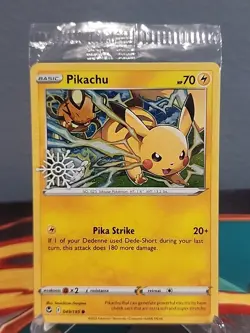 Pikachu 049/195 Holiday Calendar Stamped Promo Pokemon Card Sealed - Image 1
