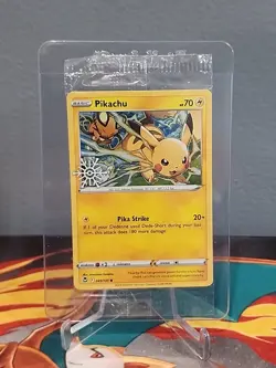 Pikachu 049/195 Holiday Calendar Stamped Promo Pokemon Card Sealed - Image 3