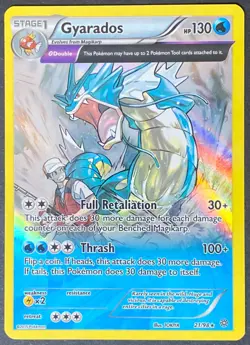 Pokemon Gyarados TGC Full Art Holo Card 21/98 XY Ancient Origins 2015 - Image 1