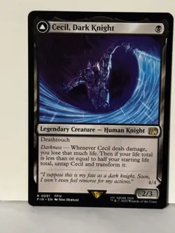 Cecil, Dark Knight 91 FINAL FANTASY Near Mint MTG Magic Fast Shipping - Image 1