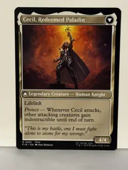 Cecil, Dark Knight 91 FINAL FANTASY Near Mint MTG Magic Fast Shipping - Image 2