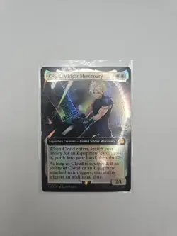 Magic The Gathering - Cloud, Midgar Mercenary (Extended Art) Final Fantasy Foil - Image 1