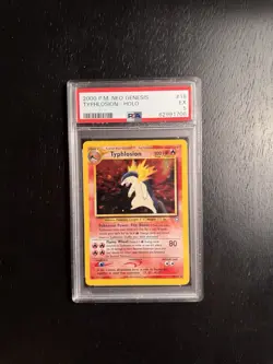 TYPHLOSION 18/111 Unlimited Neo Genesis Holo Rare 2000 Pokemon Card PSA 5 - Image 1