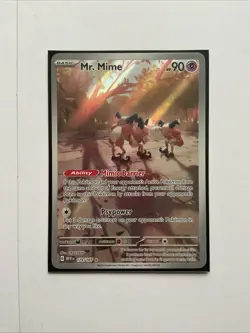 Pokemon TCG Mr. Mime Scarlet Violet Holo Card 179/165 Illustration Rare - Image 1